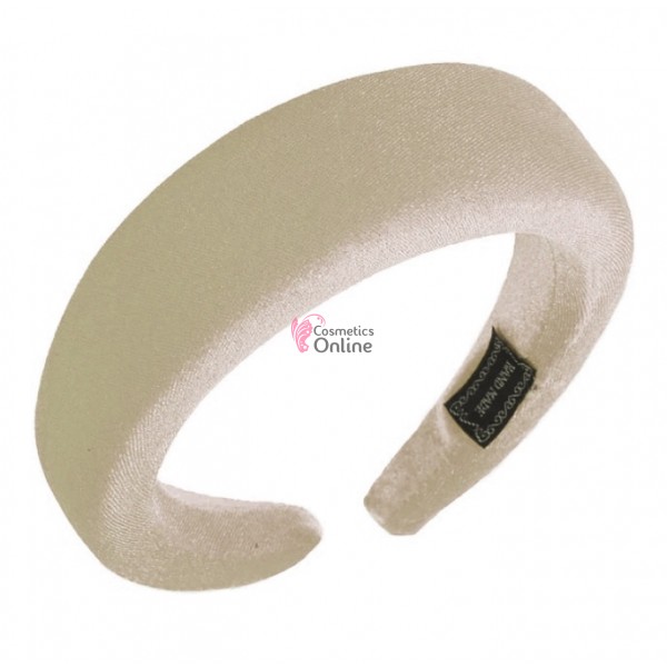 Bentita deosebita pentru par din catifea Hand Made BTP014 - Crem